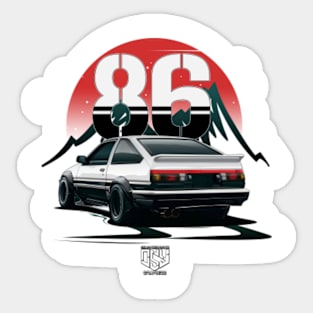 AE86 Trueno (White) [ OSY Graphics ] Sticker